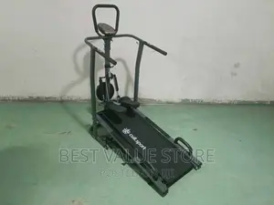 Solid Manual Treadmill With Push Up