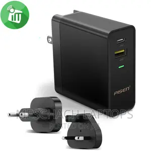 Pisen Usb+Type-C Qc3.0 Power Combo Fast Travel Charger (34w)