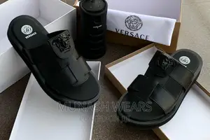 Versace Leather Slipers