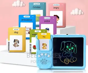LCD Writing Tablet With Words Learning Flash Card Device