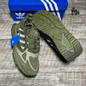Original Adidas Zx Boost Kaki Green Men Women Sneakers