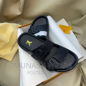 Louis Vuitton Leather Slipers
