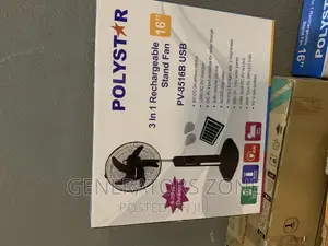 Pv-8516b|Polystar 16" Rechargeable Fan With Remote Control