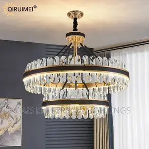 Modern Black and Gold Chandeliers
