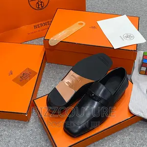 Original HERMES Leather Loafers Available in Store