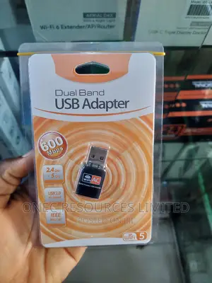 Wireless Usb Wi-Fi Dual Band Usb Adapter 600mbps 2.4g 5g