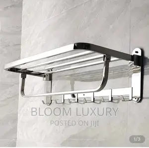 Matte Black Multiple Towels Rack