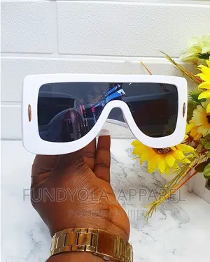 Bold White Loewe Sunglasses