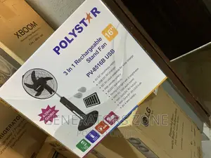 Remote Control 16" Polystar|Pv-8516b USB Rechargeable Fan
