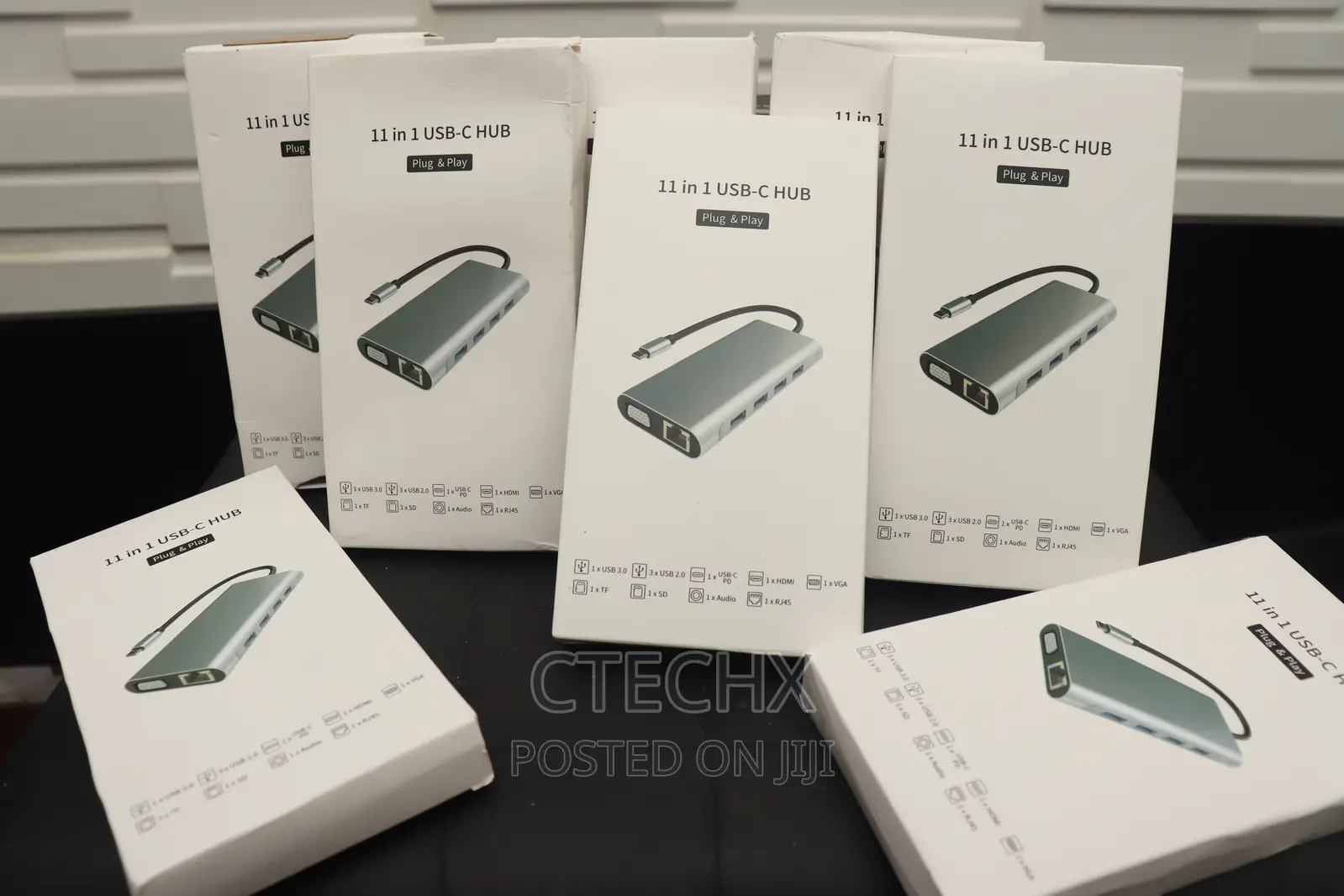 11 in 1 Usb-C Hub Portable Multi-Port Adapter