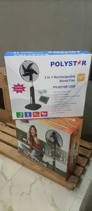 Best Polystar Rechargeable Fan PV-8516B