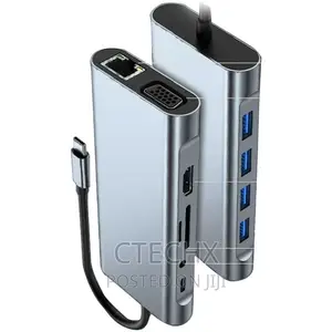 11 in 1 Usb-C Hub Portable Multi-Port Adapter