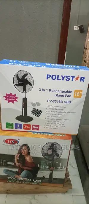Quality Polystar Rechargeable Fan Pv-8516b