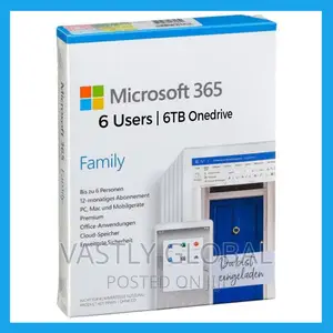 Microsoft 365 Family - 6 Users | 6tb Onedrive