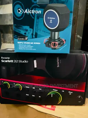 Focusrite Scarlett 2i2 Studio Bundle With Alctron Pf8 Filter