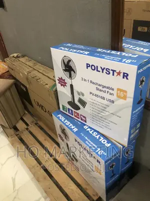 Best Selling Polystar 16" Rechargeable Standing Fan