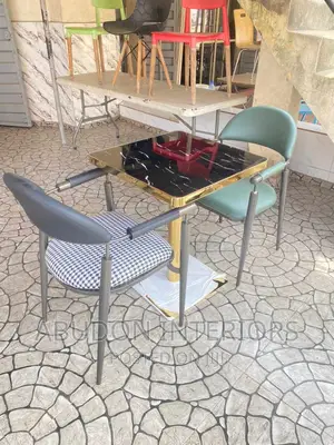 Gold and Black Marble Table