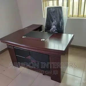Brown Executive Table and Quality Chair