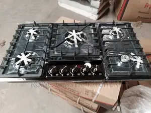 5 Burner Black Steel Cooker