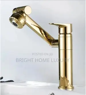 Gold - 360 Swivel Rotation Bathroom Sink Basin Mixer Tap