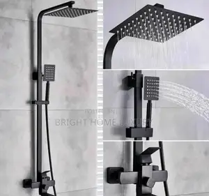 Black Complete Bathroom Shower System Shower Set