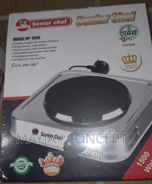 Senior Chef Electric Single Hot Plate-1500w-Brand New