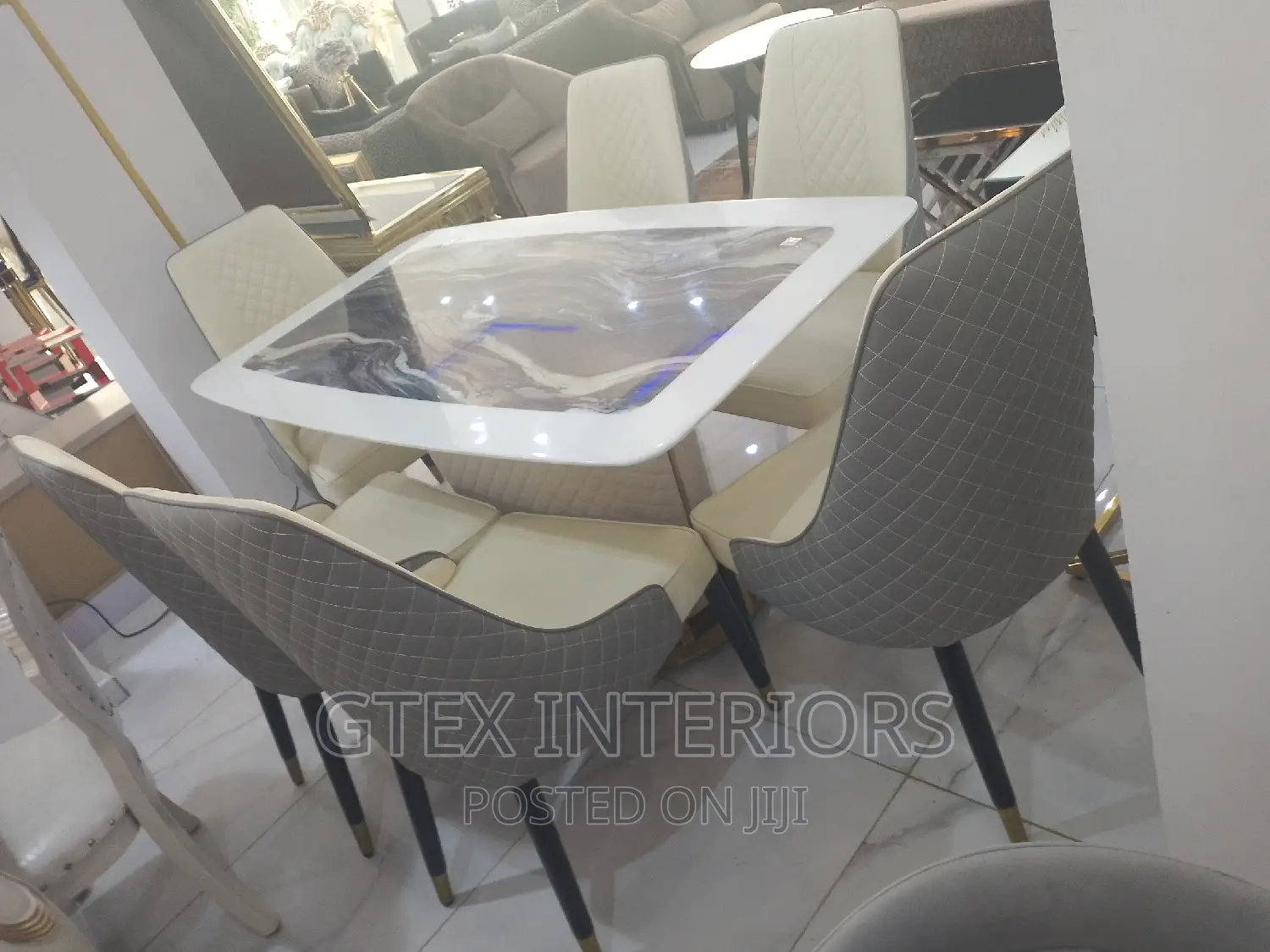 Marble Dinning Table Set