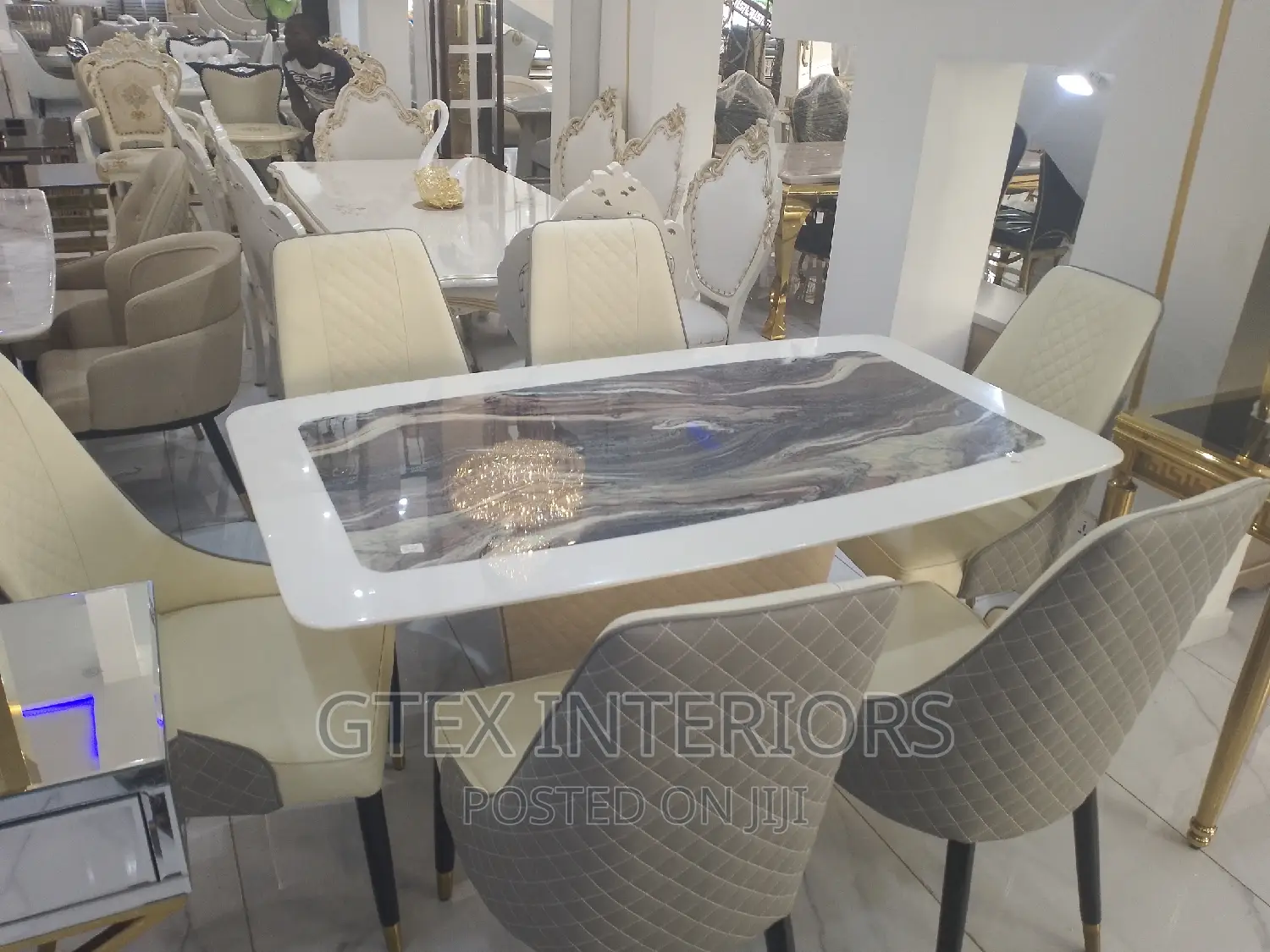 Marble Dinning Table Set