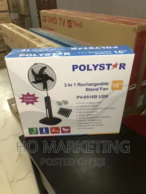 Polystar Rechargeable Fan (16 Inches)
