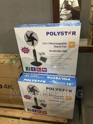 16 Inches Rechargeable Fan Polystar Fresh Breeze