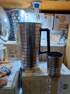 Crystal Water Jug With Cup