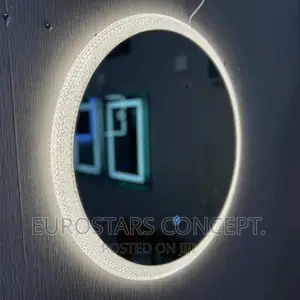 Round Luxury Mirror With 3 Colours LED Lights