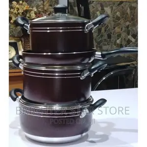 3pcs Non Stick Pot With Frying Pan Cookware Set