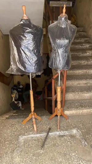 Male Female Body Form With Tripod Wooden Stand