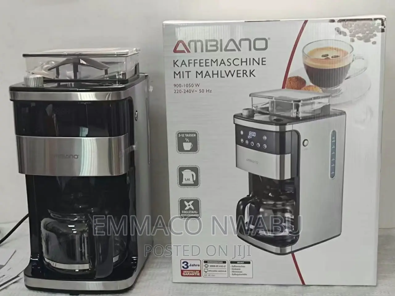 Ambiano Coffee Machine With Grinder