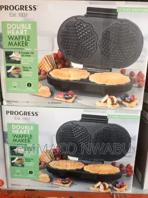 Progress Double Heart Waffle Maker.