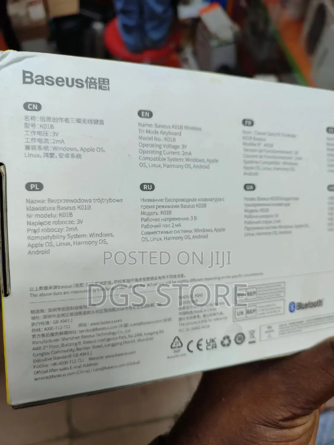 Baseus Mini Compact KO1B Wireless Keyboard Tri Mode
