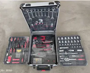 187 PCS Mechanical Trolley Tools Box Kit