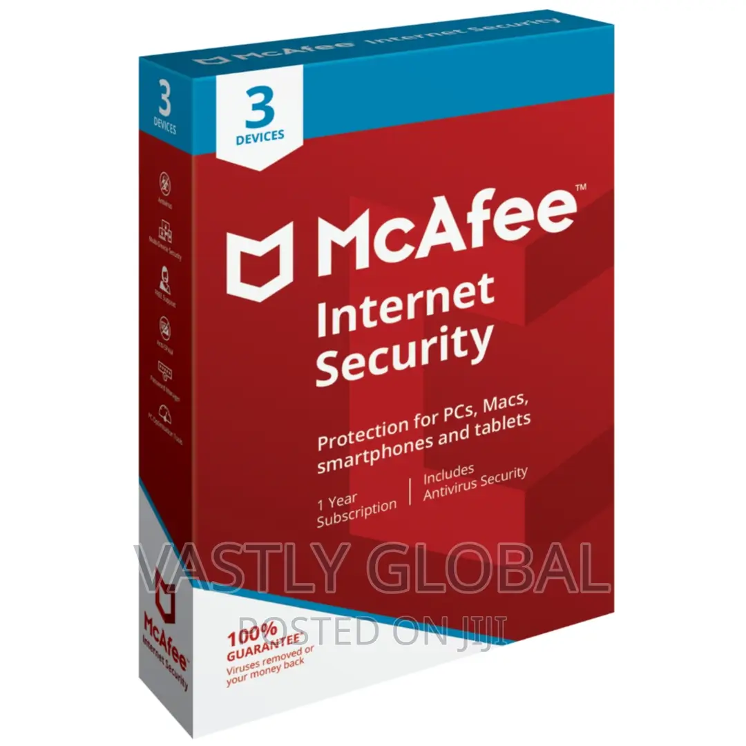 McAfee Internet Security - 3 Users | 1 Year