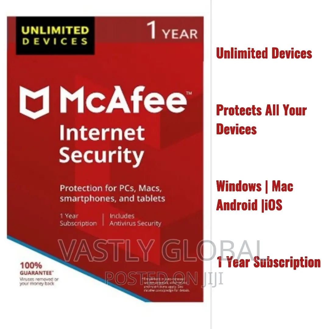 McAfee Internet Security - Unlimited Users | 1 Year