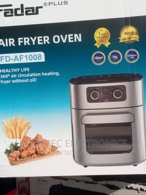 Fadar Air Fryer 12 Litrs Black Color With 2 Years Warranty