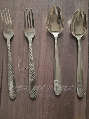 Gold Spoon and Fork - 12 Pieces (A Dozen)
