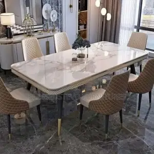 Marble Dining Table With 6 Chair
