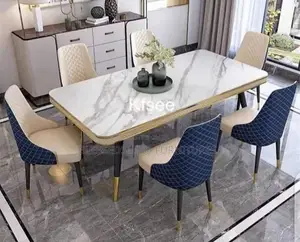 Marble Dining Table With 6 Chair