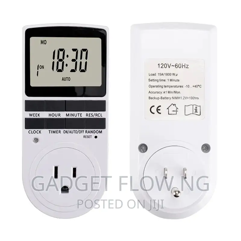 Digital Timer Socket | 15A Programable Timer