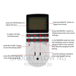 Digital Timer Socket | 15A Programable Timer