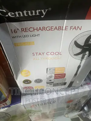 Century Rechargeable Fan 16"
