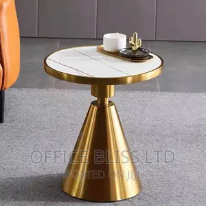 Ss Italian Marble Side Stool Table