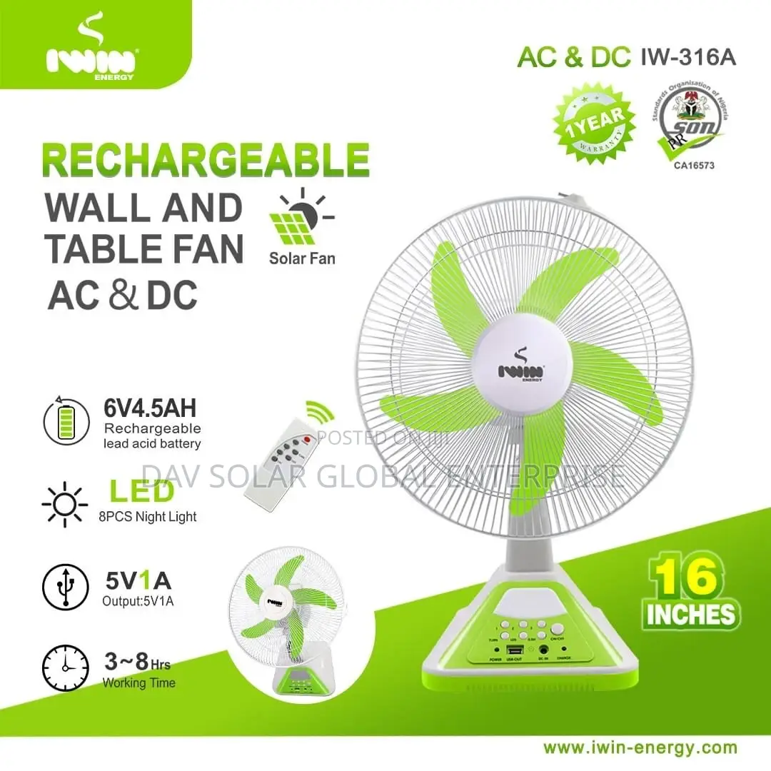 Iwin Rechargeable Fan