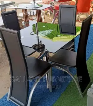 Quality Glass Dining Table by 4 Seaters